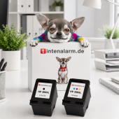  2 XL Druckerpatronen von tintenalarm.de ersetzt HP 300XL, CC641EE und CC644EE (1x schwarz, 1x color) 